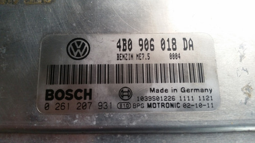 Computadora Vw Passat 2003 4b0 906 018 Da 1.8l L4 Ecm Ecu Pc (Usado)