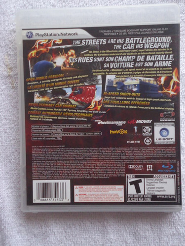 Vin Diesel Wheelman Ps3 ** Leia