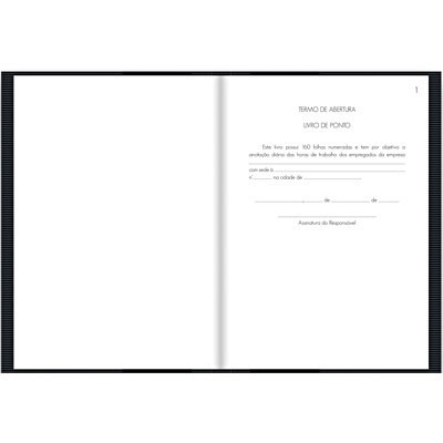 Imagem 5 de 7 de Livro De Ponto 1/4 160 Folhas