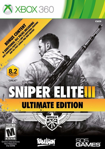 Sniper Elite 3 Iii Ultimate Edition Fisico Xbox 360 Dakmor