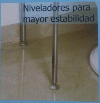 Ahorra Espacios /3 Repisas. Sobre Sanitario Acabado Plata