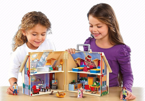 Imagen 4 de 8 de Playmobil Casa De Muñecas Con Forma De Maletin 5167 Educando