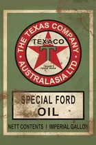 Comprar Carteles Antiguos Chapa Gruesa 60x40cm Texaco Motor Pe-017
