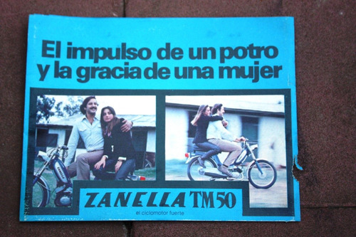 Memorabilia  Folleto Propagandístico De Zanella Tm50