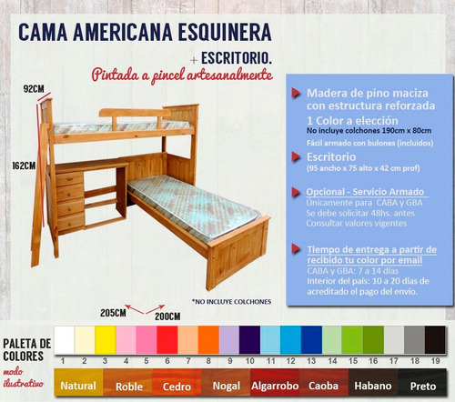 Esquinera + Escritorio Espacios Reducidos Envío Sin Cargo* A