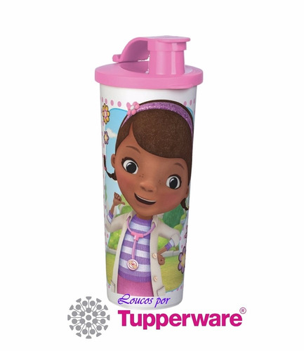 Tupperware Doutora Brinquedos Copo 470ml Infantil Com Bico