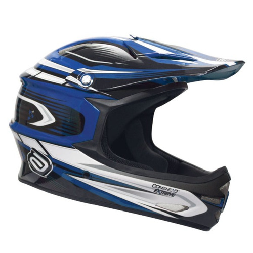 Capacete Motocross Imp Asw Extreme Preto Azul Branco