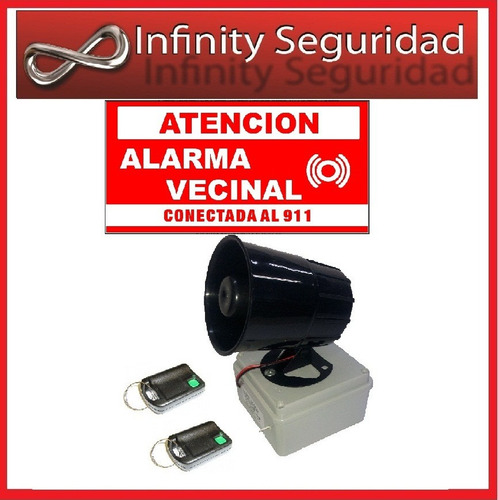 Sirena Inalambrica Activacion Barrial Vecinal Comunitaria