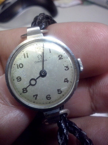 Relógio Omega Feminino - A Corda - Com Pulseira De Couro