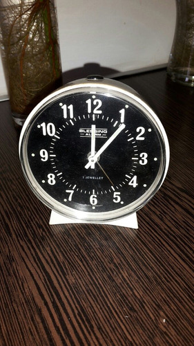 Reloj Despertador A Cuerda Años 70 Marca Blessing Aleman