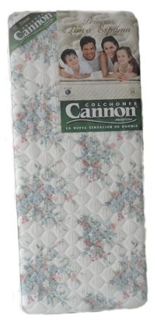 Imagen 2 de 4 de Colchon 90x190x20 Cannon Princess 1 Plaza Envios Gratis Caba
