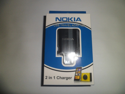 Cargador De Pared 2 En 1 Para Nokia Lumia 520 620 640 530