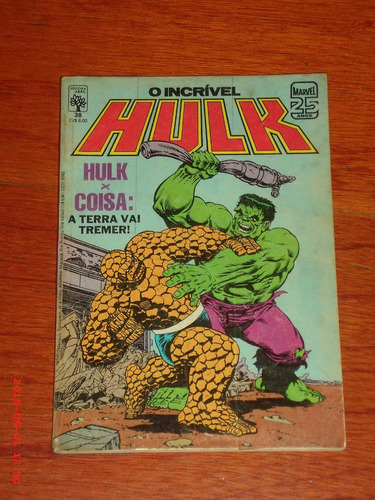 O Incrível Hulk N° 38 - Editora Abril