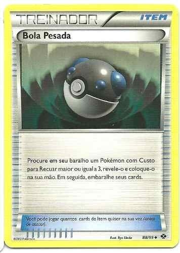 Heavy Ball Bola Pesada Lote De 7(em Pt) Pokemon 88/99