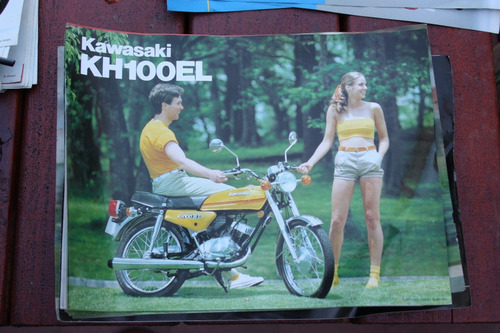 Memorabilia Motociclistica; Folleto De Kawasaki Kc100el