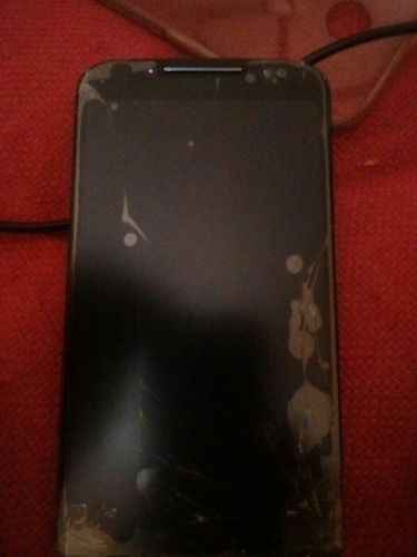 Moto X 2 Com Tela Trincada Carregador Turbo E Fone De Ouvido