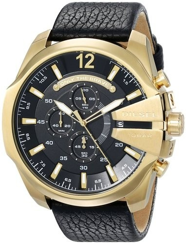 Relógio Diesel Original Masculino Esportivo Couro Dz4344/0pn