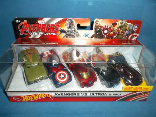 Hot Wheels Marvel Avengers Vs Ultron 5 Pack Nuevos Oferta
