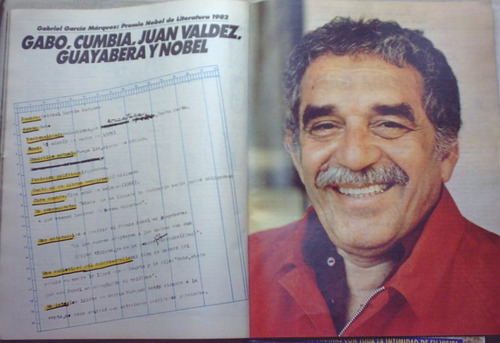 Gabriel Garcia Marquez Nota Año 1982 Y La Semana