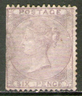 Reino Unido Sello Falta Dentado X6 P Reina Victoria Año 1856