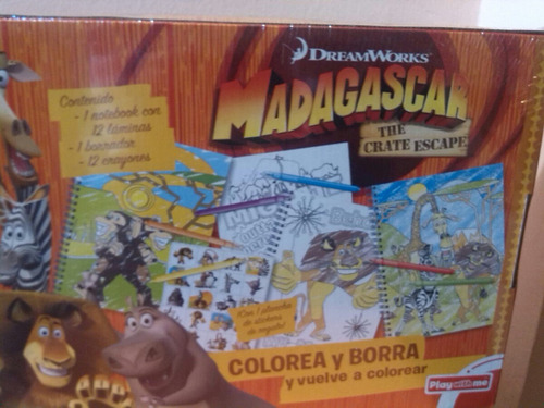 Libro Para Colorear Madagascar.