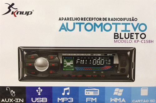 Rádio Automotivo Com Bluetooth Mp3 Player Fm Carro Som Usb