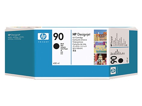 Cartucho De Tinta Hp 90 Designjet Negro De 400 Ml  C5058a