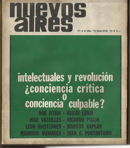 Nuevos Aires: Tomo Vi: Enero-febrero De 1972.