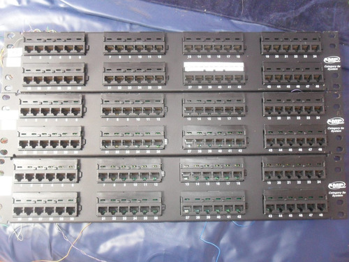 Lote Com 3 Pç Patch Panel 48 Portas Cat.5 Amp Netconnect