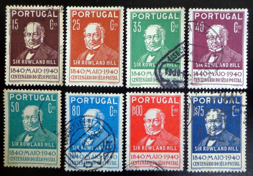 Portugal, Serie Yv. 600-7 Centenario Sello 40 Usada L7240