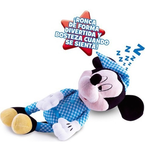 Peluche Mickey Dormilon Original Wabro Disney Con Sonidos