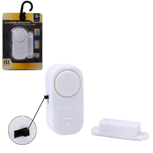 Kit 3 Alarmes Sensor Magnético S Fio Residencial Porta 6533