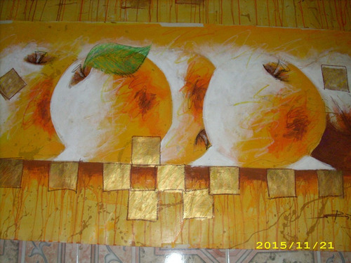 Imagen 3 de 4 de Ronny Yepez. Bodegon De Naranjas Y Duraznos