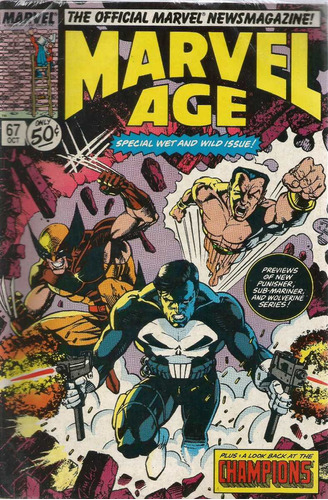 Marvel Age N° 67 - Em Inglês - Editora Marvel - Formato 16 X 25 - Capa Mole - Bonellihq Cx242 Nov23