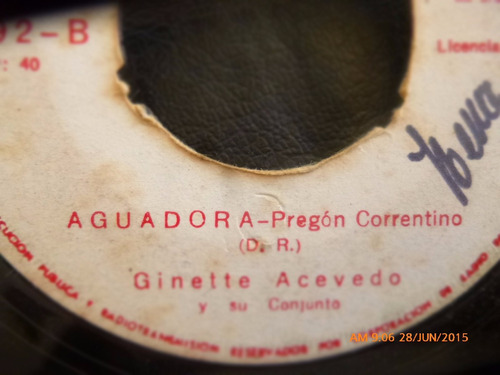 Vinilo Single De Ginette Acevedo -- No Quiero Ser   ( N97