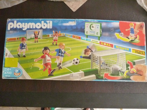 Playmobil 4700 Cancha De Futbol Usado Solo Falta 1 Pza.