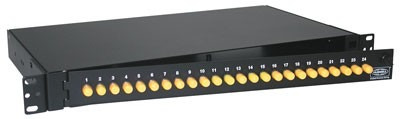 Hubbell Fpr024stm Fiber Optic Rackmount Panel With 24 St Sm