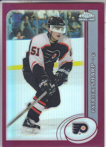 2002-03 Topps Chrome Refractor Rookie Patrick Sharp Flyers