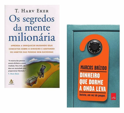 Kit Segredos Mente Milionária + Dinheiro Dorme Onda Leva #