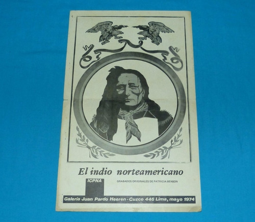 El Indio Norteamericano Patricia Benson Icpna Cusco 1974