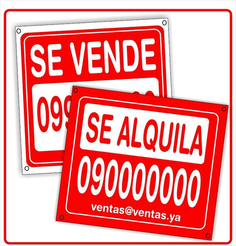 Cartel Se Vende Se Alquila 70 X 100