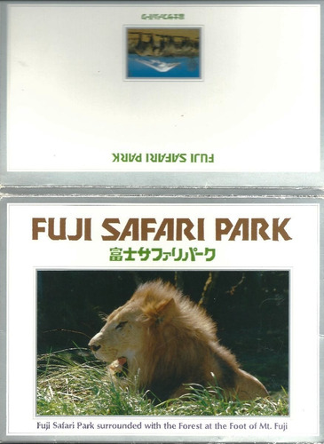 Cartão Postal Do Japão Fuji Safari Park Em Branco