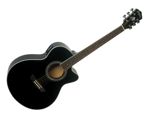 Guitarra Electroacustica Washburn Ea12 - Mini Jumbo