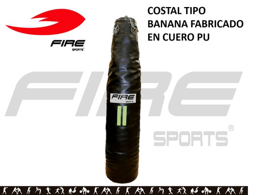 Costal Banana 1.80cm Pu Sin Relleno Boxeo Fire Sports Mma Ki