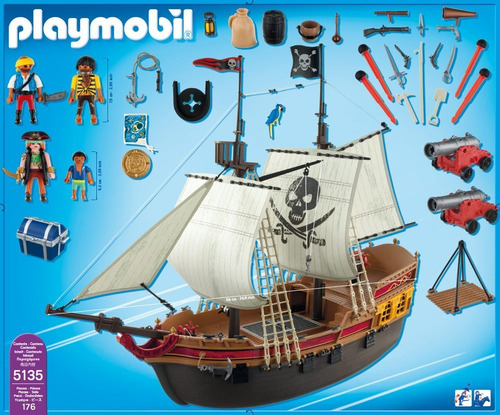 Playmobil 5135 Barco Pirata De Ataque