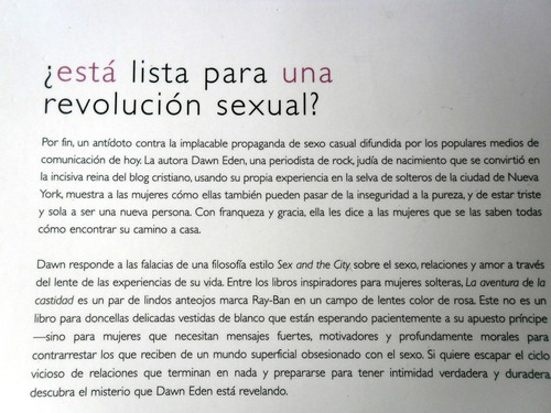 La Aventura De La Castidad - Dawn Eden - 2008