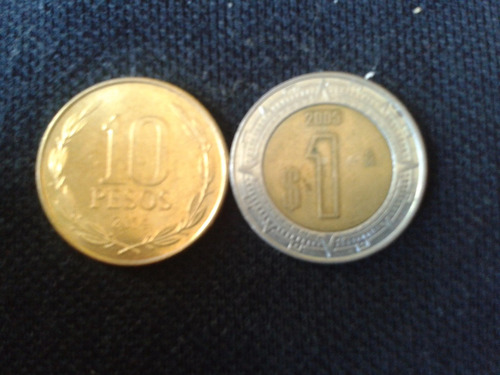 Moneda Mexico 1 Nuevo Peso 2005 Bimetalico (a05)