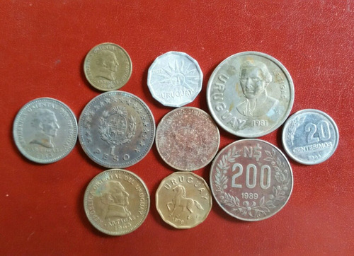 10 Monedas Antiguas Uruguayas