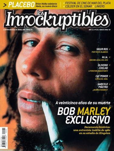 Revista Los Inrockuptibles 101. Marzo 2006. Bob Marley