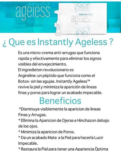Instantly Ageless Americano -crema Antiarrugas 100% Original